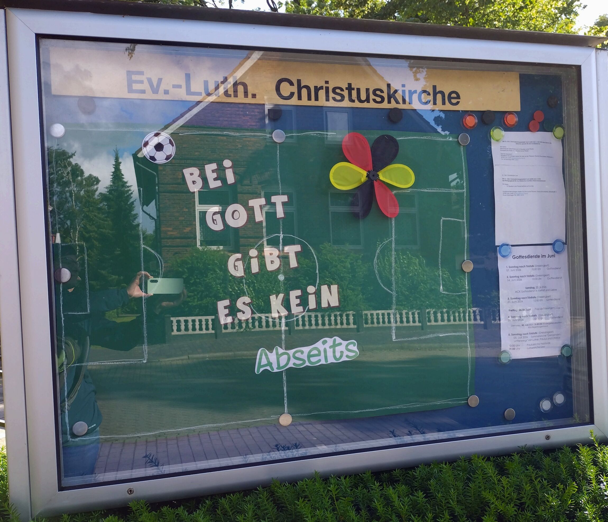 Schaukasten Fußball WM 2026