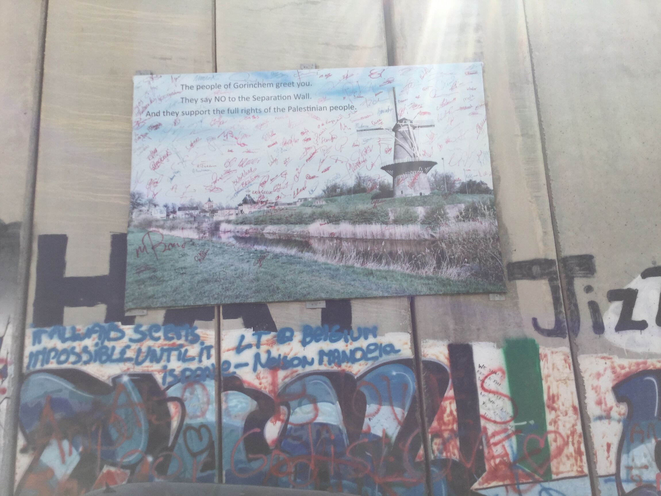 Israel 2015 (Grafitis auf Sperranlagen)