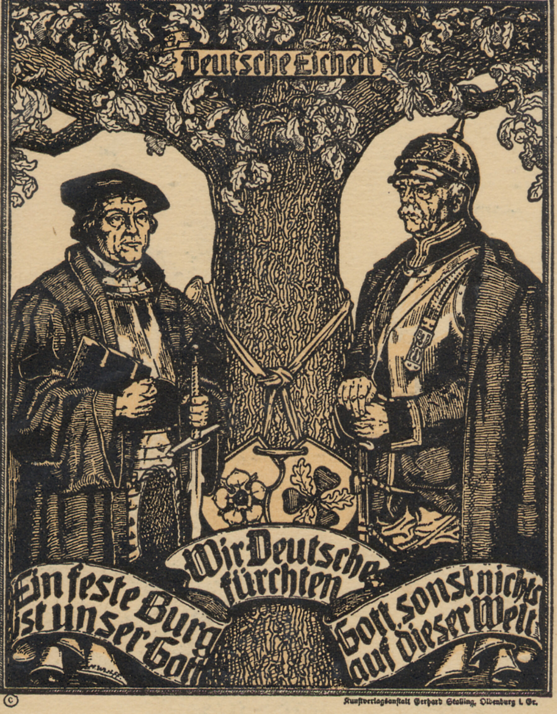 Luther und Bismarck Postkarte Sammlung Otto May