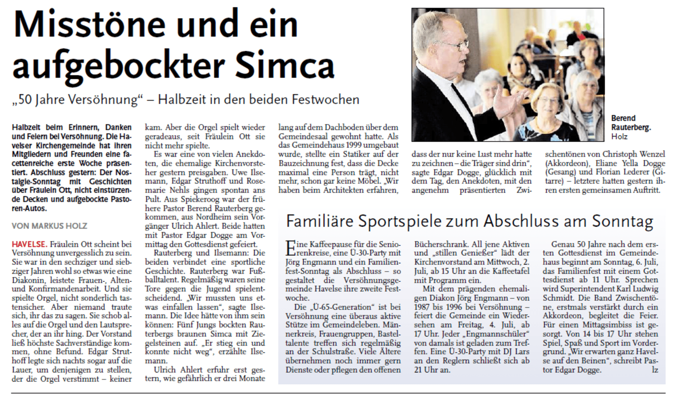 Leine-Zeitung vom 30.06.2014