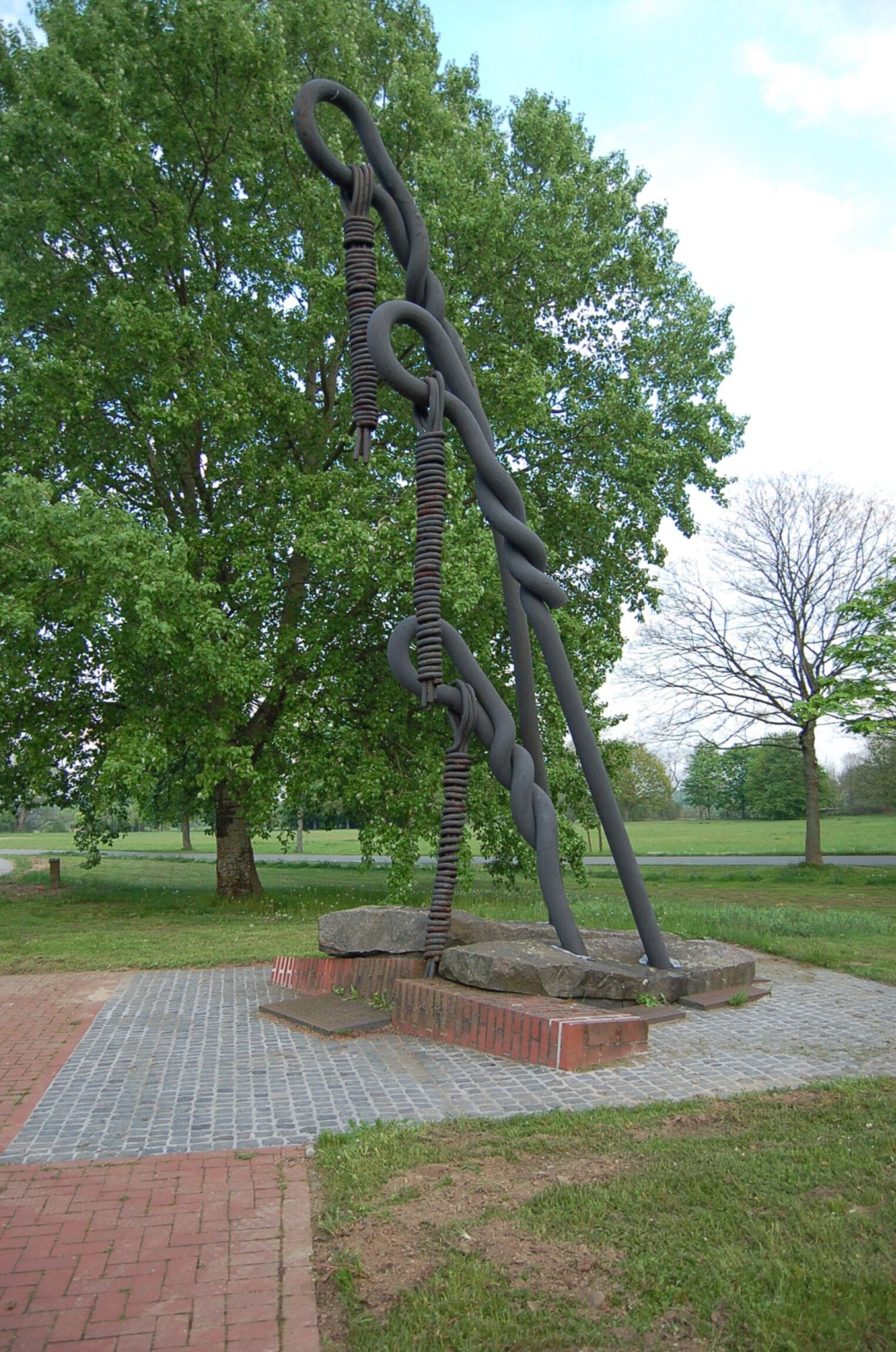 Das Mahnmal an das Außenlager Stöcken des KZ Neuengamme