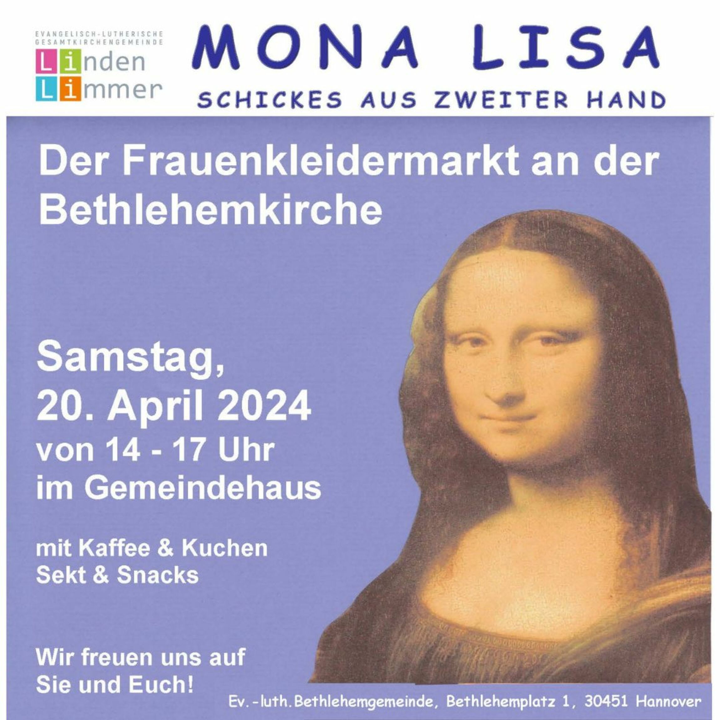 Mona Lisa Plakat 2024 quadratisch
