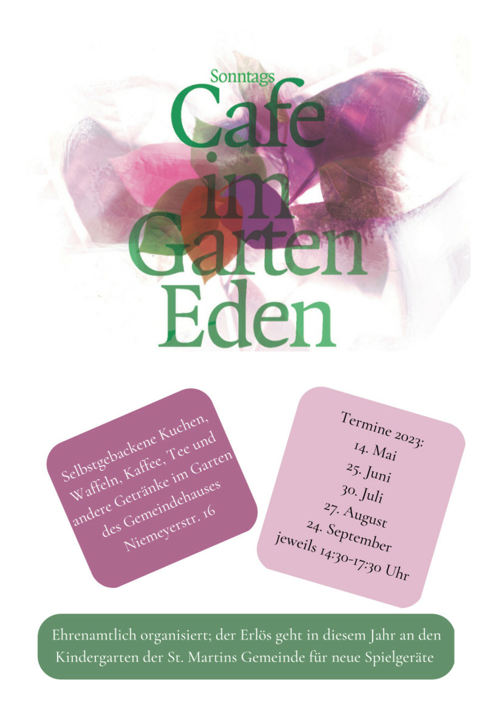 Gartencafé 2023 - Café im Garten Eden