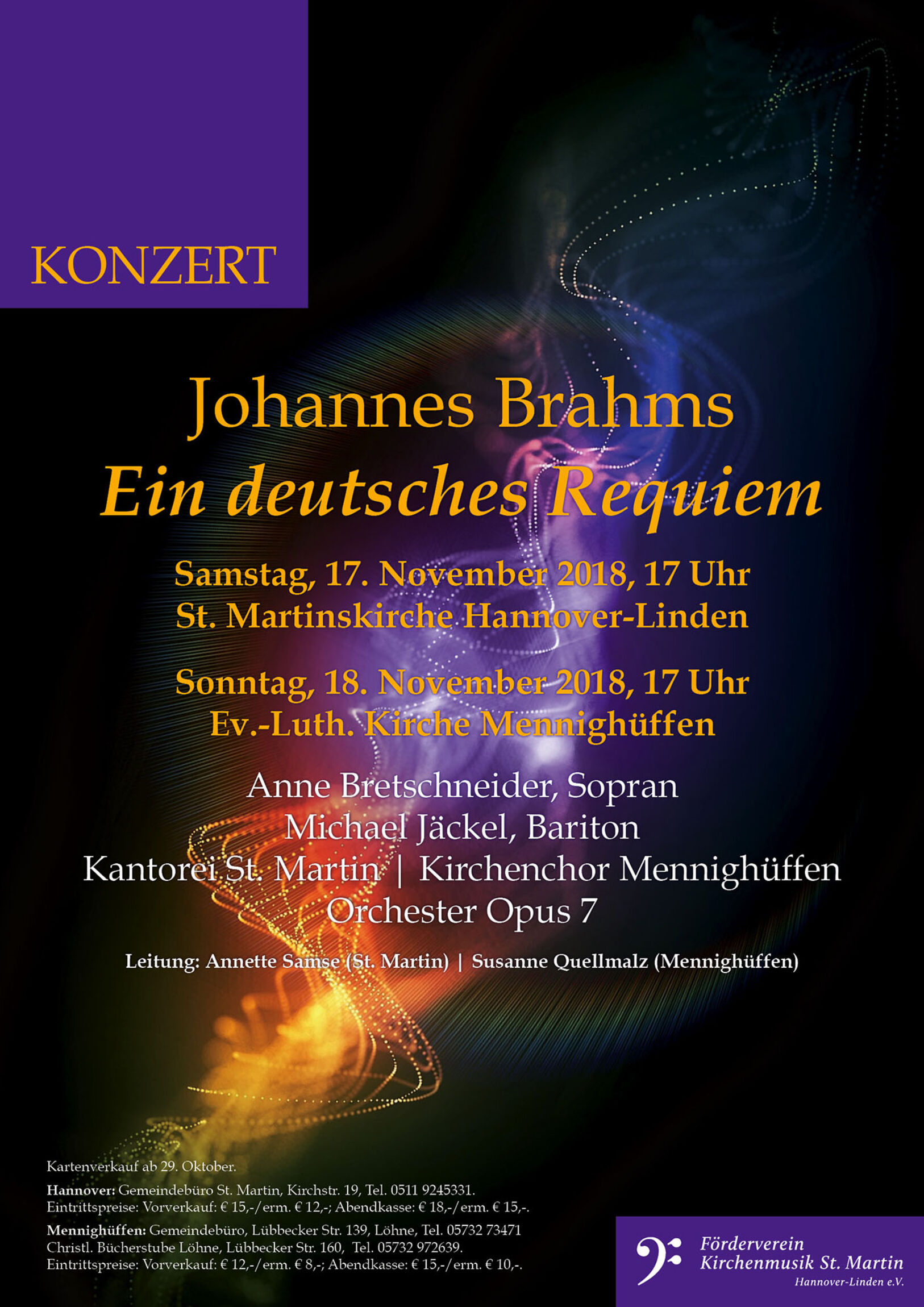 Plakat Brahms Requiem 2018