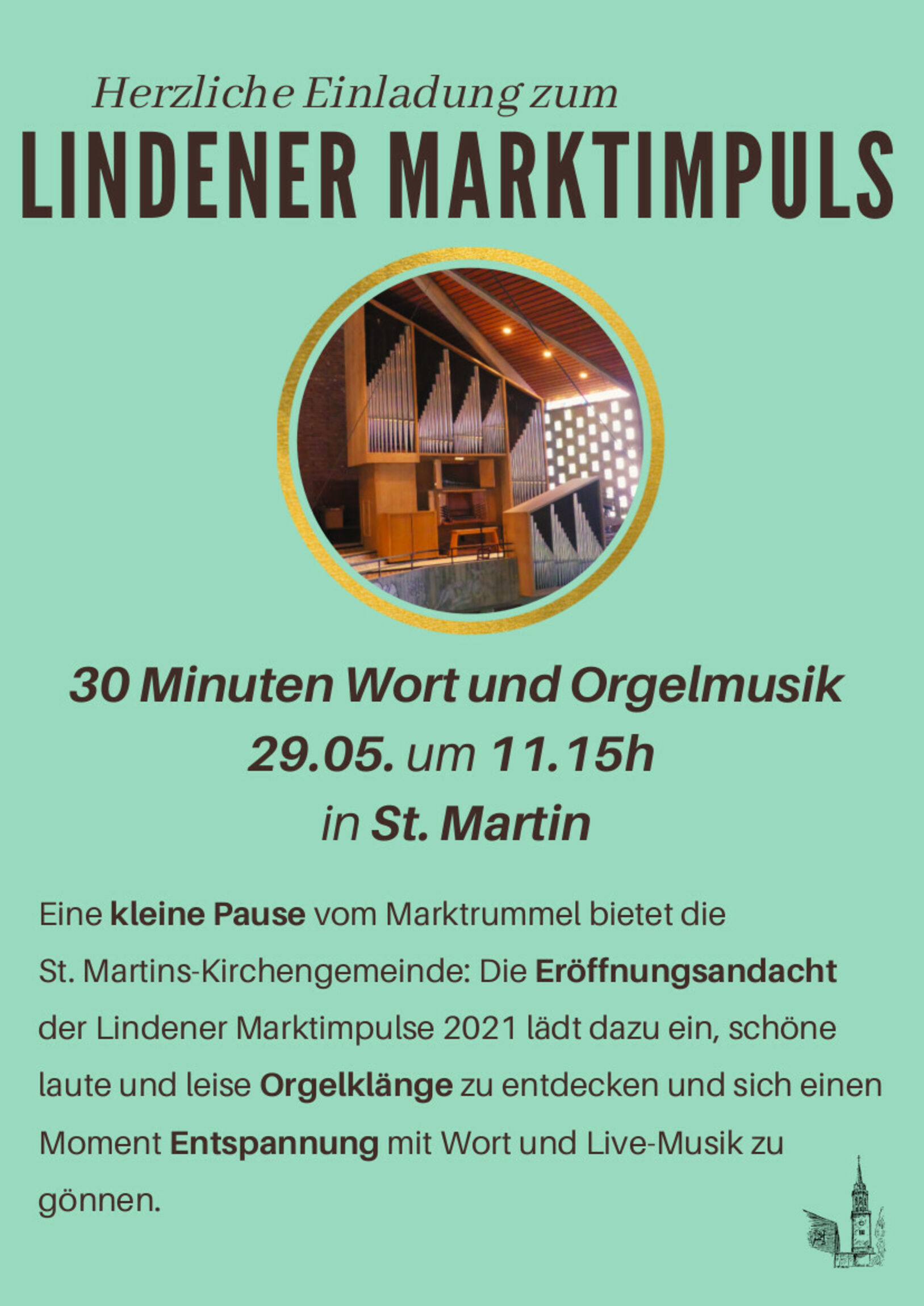 Plakat Lindener Marktimpuls 29.05.2021