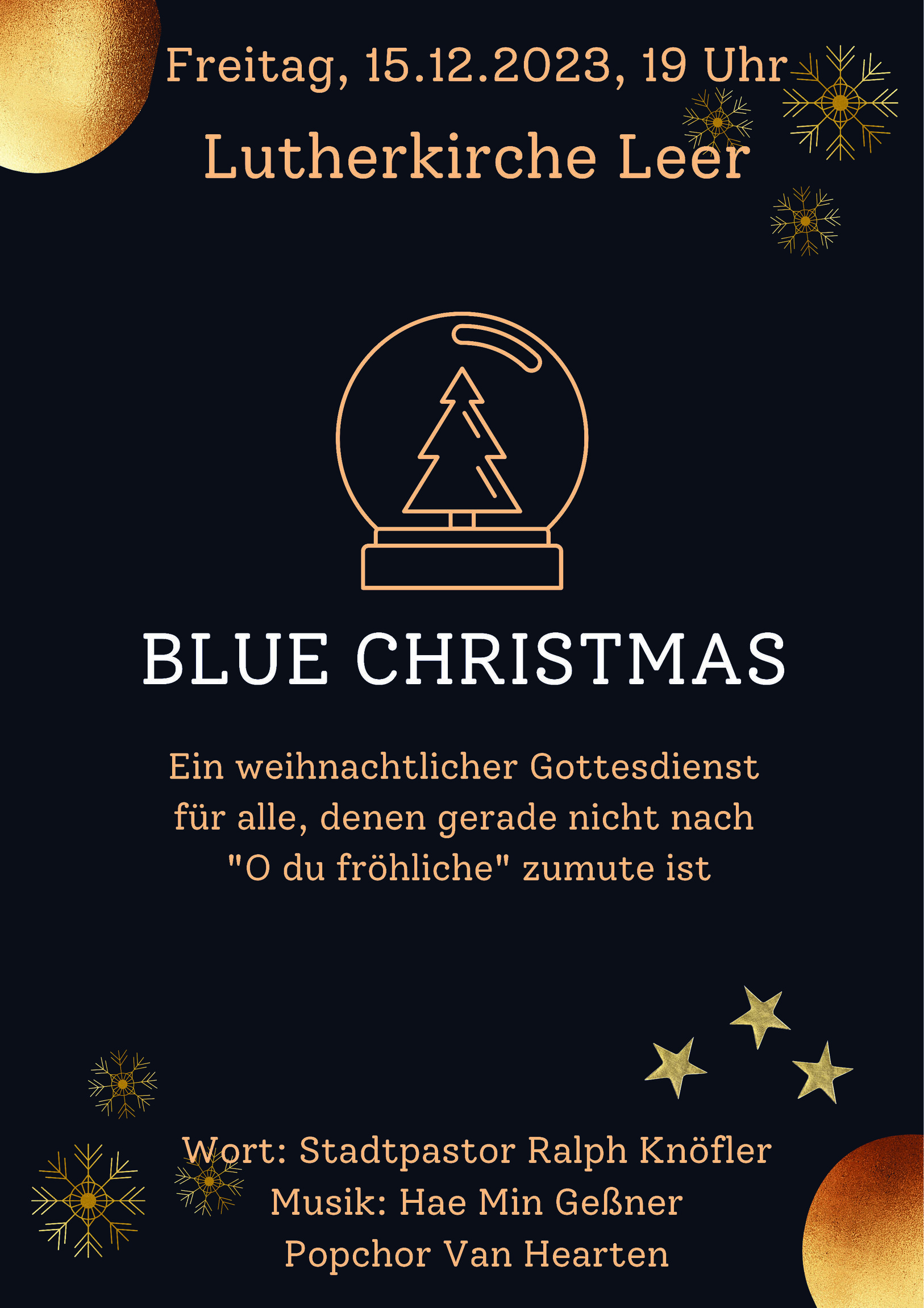Blue Christmas am 15.12.23 in der Lutherkirche