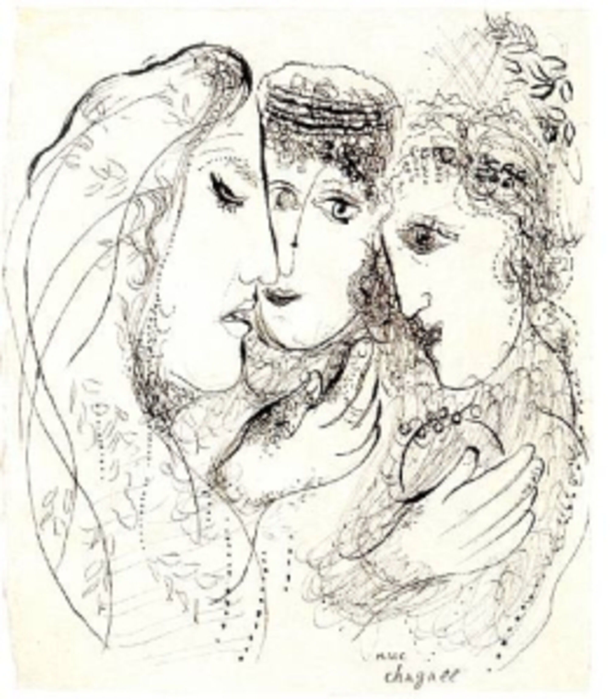 Marc Chagall: Naomi und ihre Schwiegertöchter