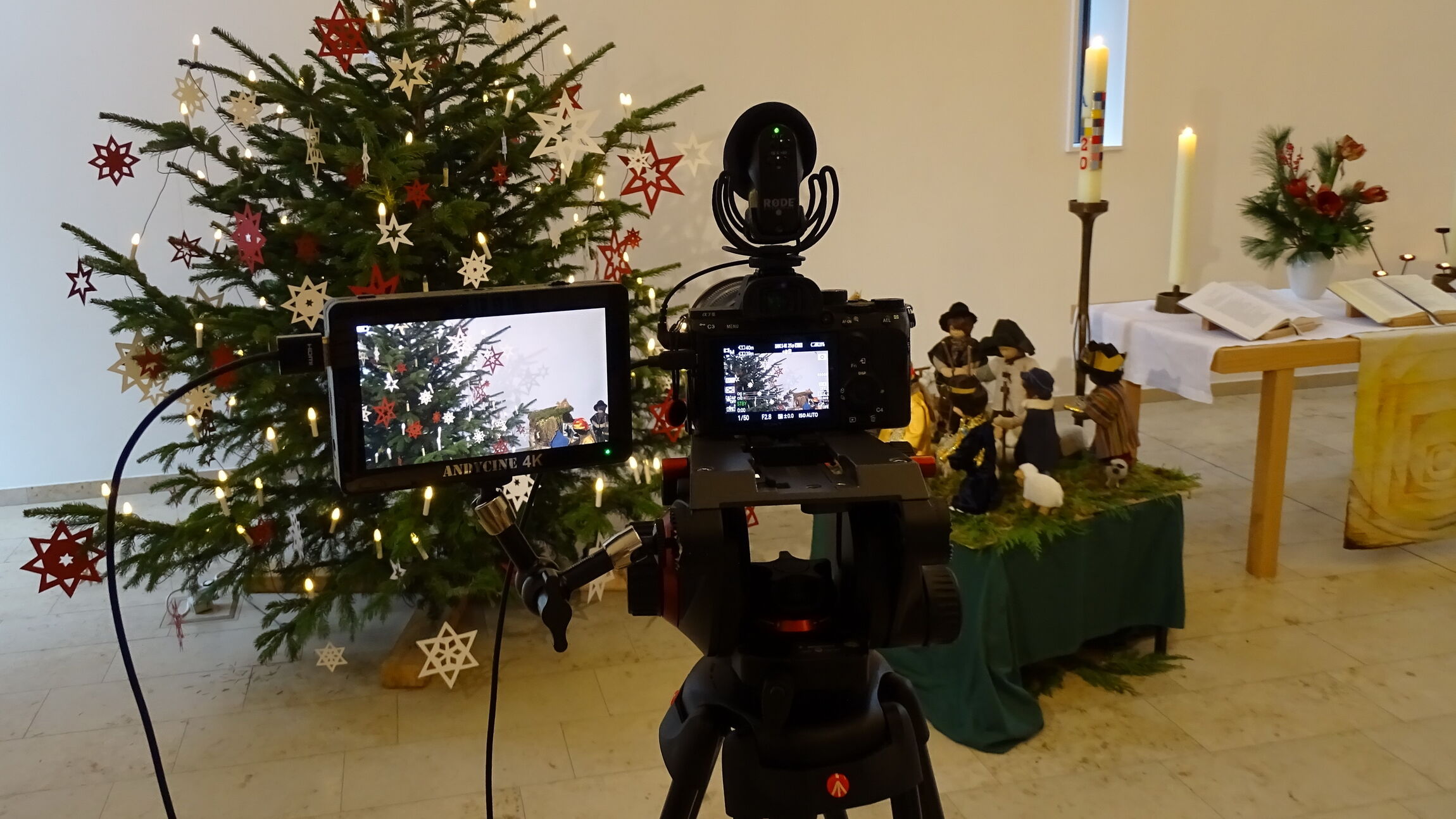 Weihnachtsfilm - making of, Kameraeinstellung