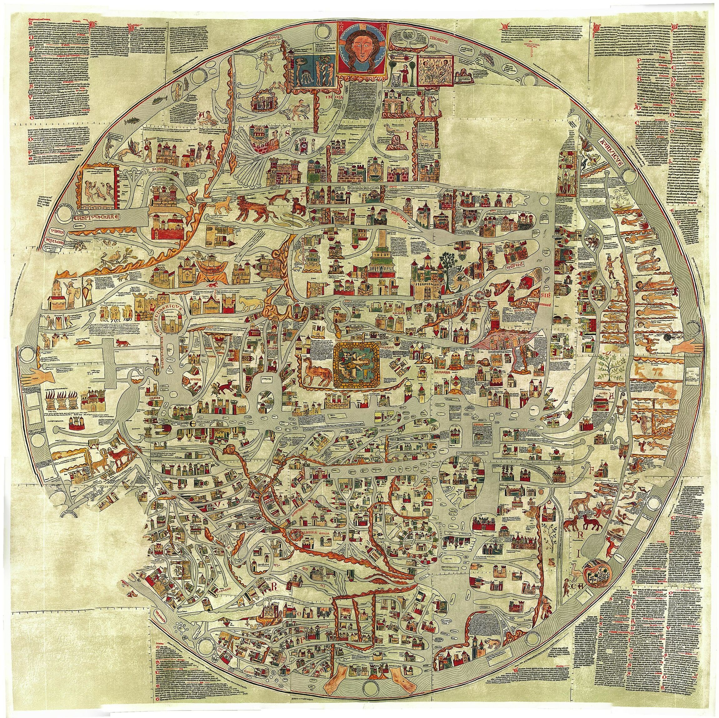 Klosterkammer - Ebstorfer Weltkarte aus dem 13. Jahrhundert