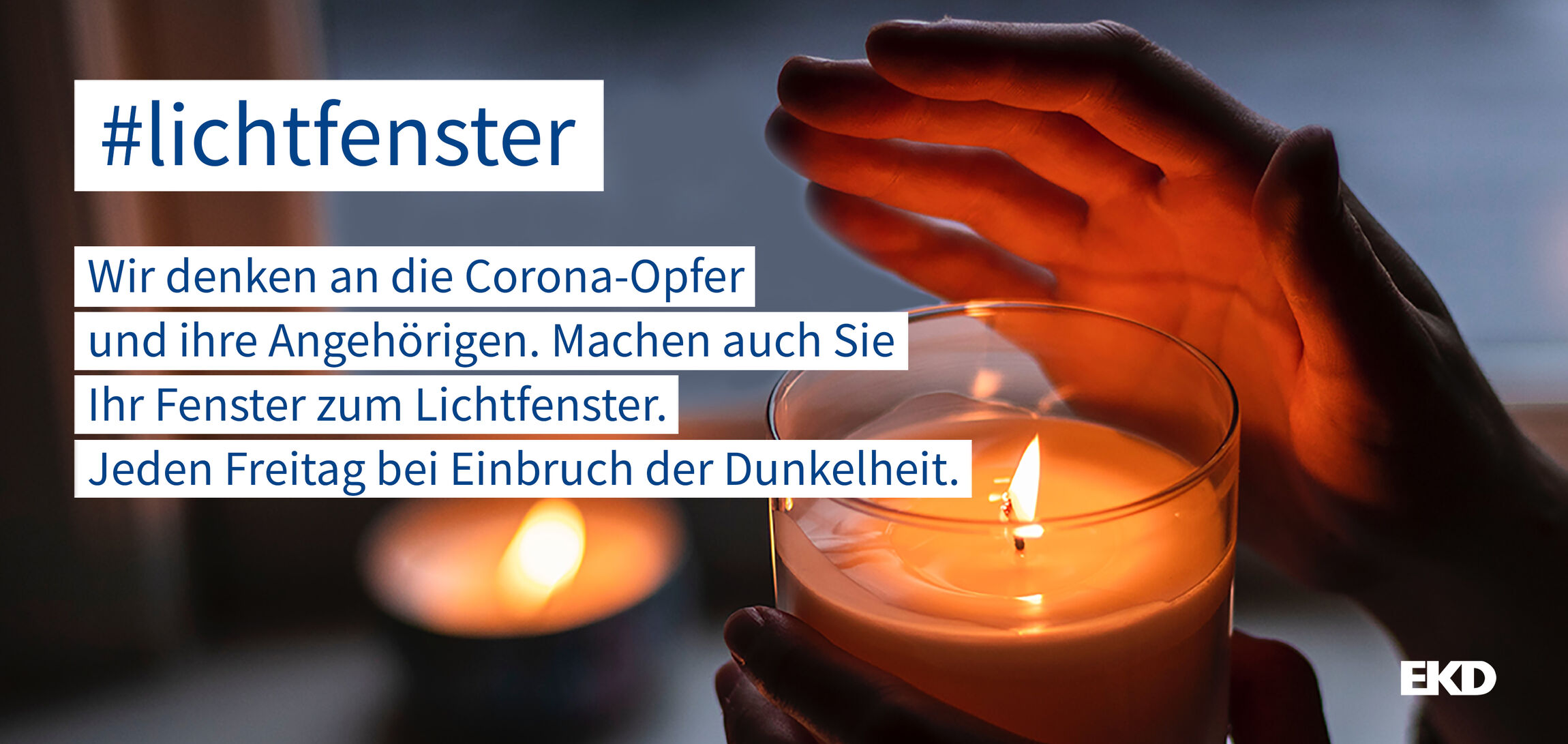  #lichtfenster - Ein Zeichen der Solidarität für die Coronaopfer
