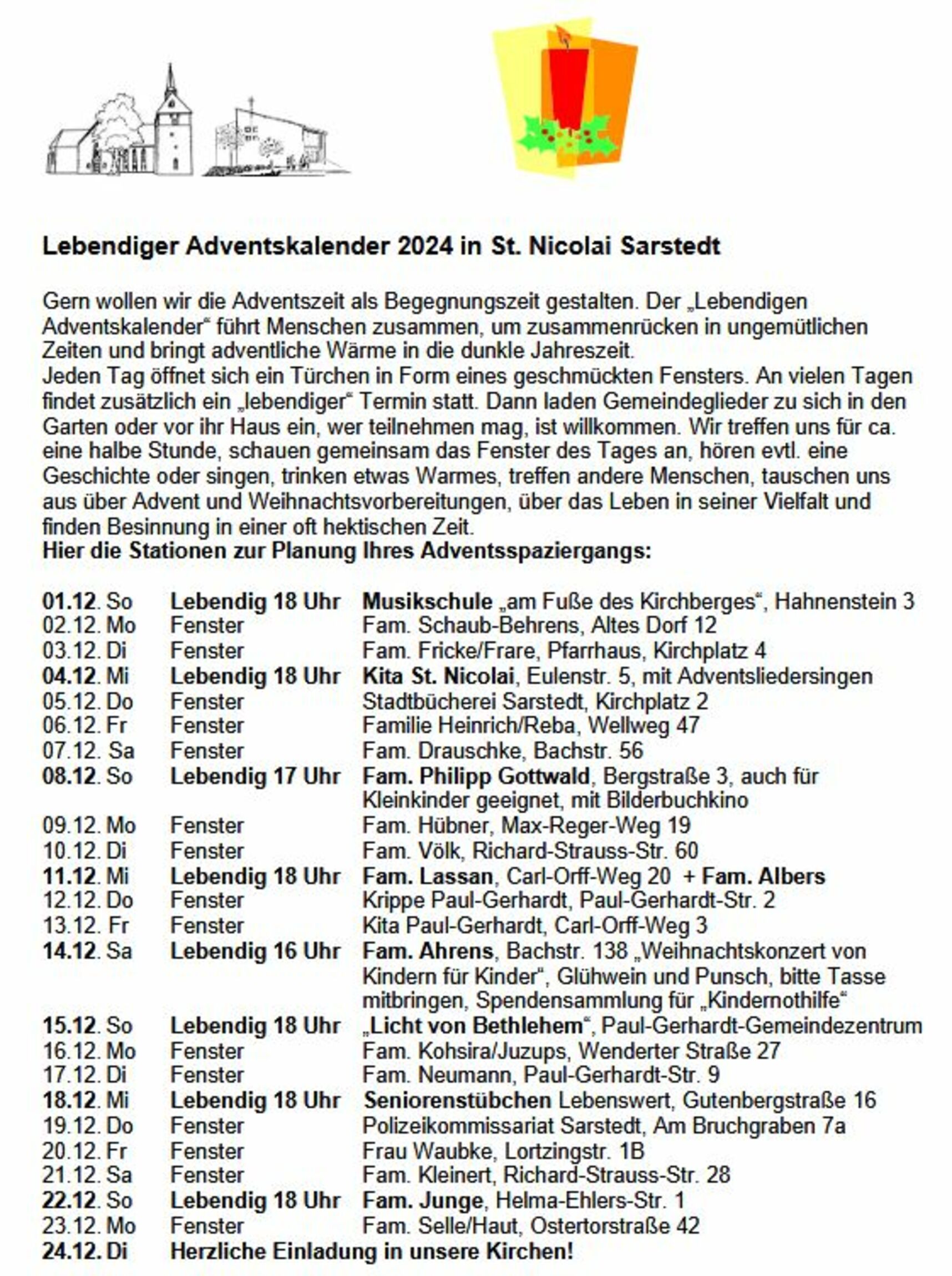 Lebendiger Advent 2024