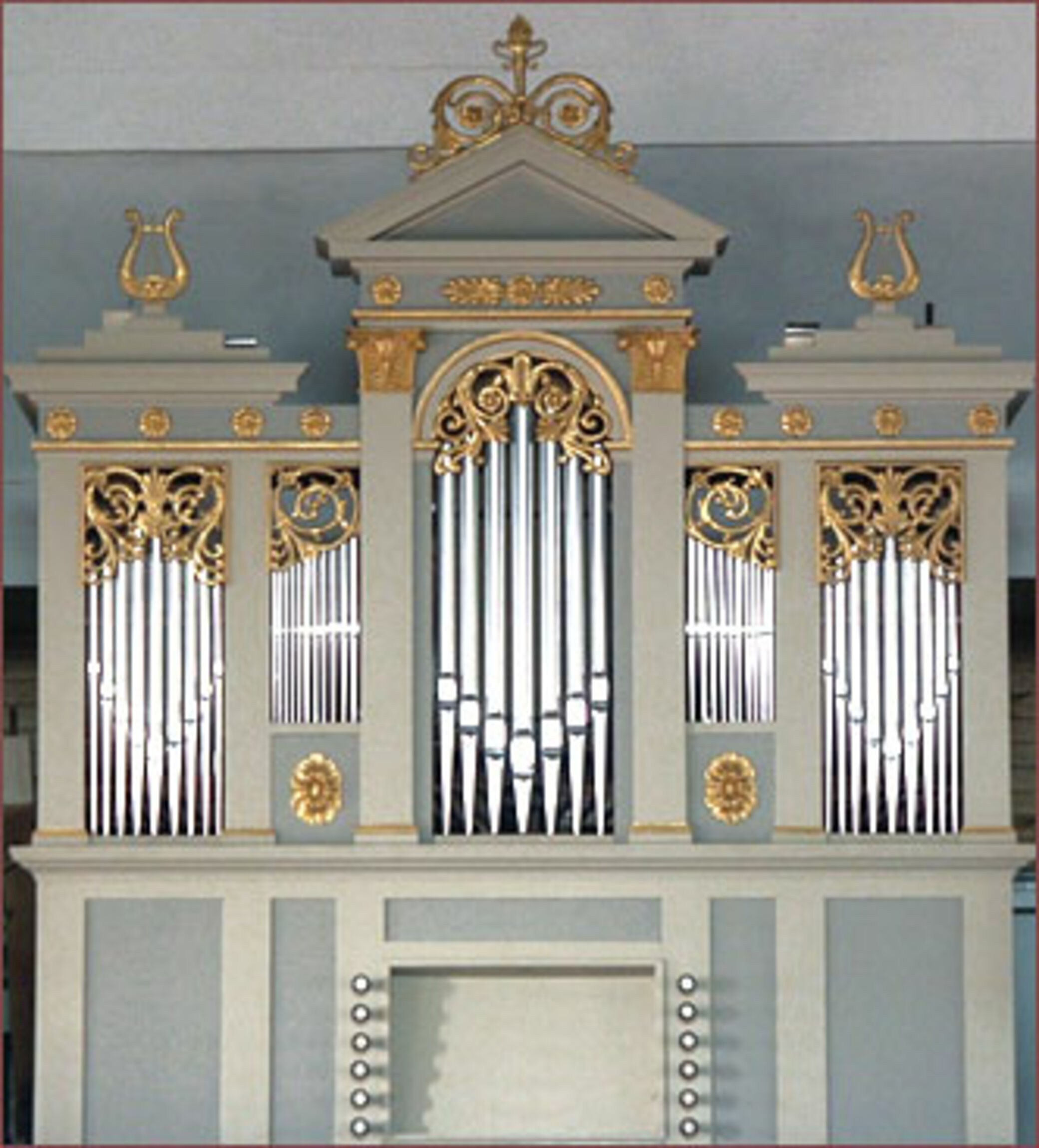 Orgel nach Restaurierung