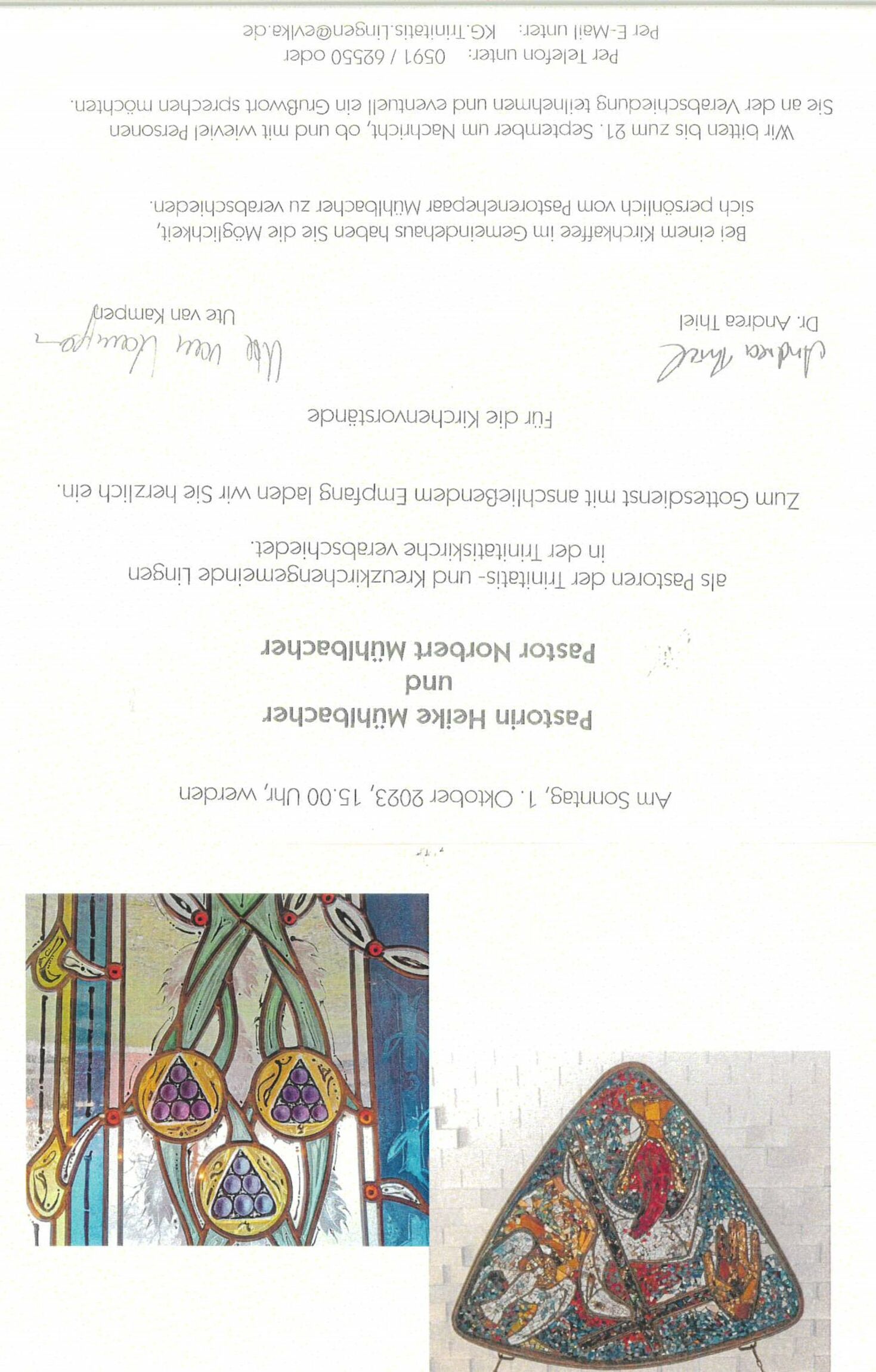 Verabschiedung Pastoren Heike und Norbert Mühlbacher