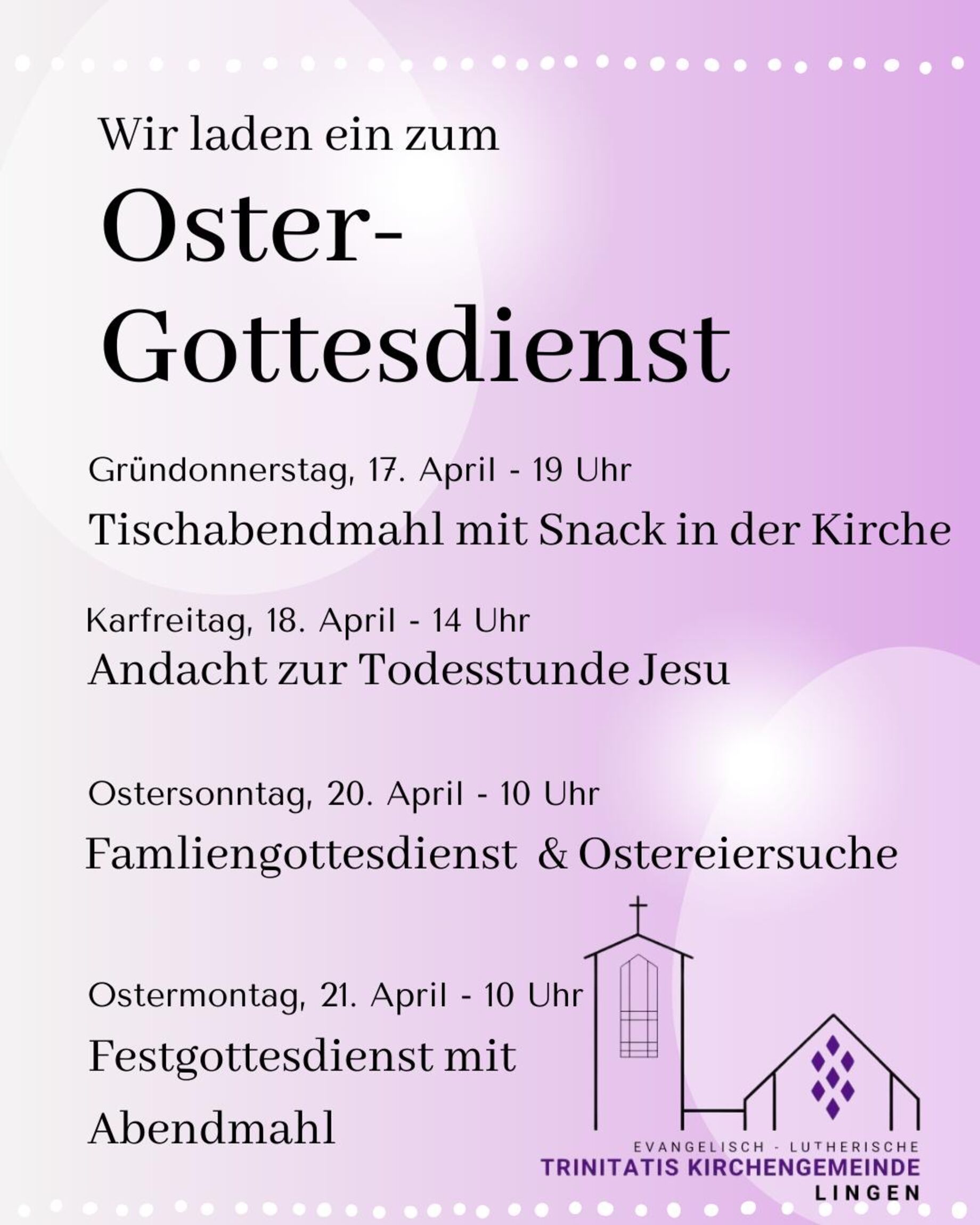 Oster-Gottesdienste 2025