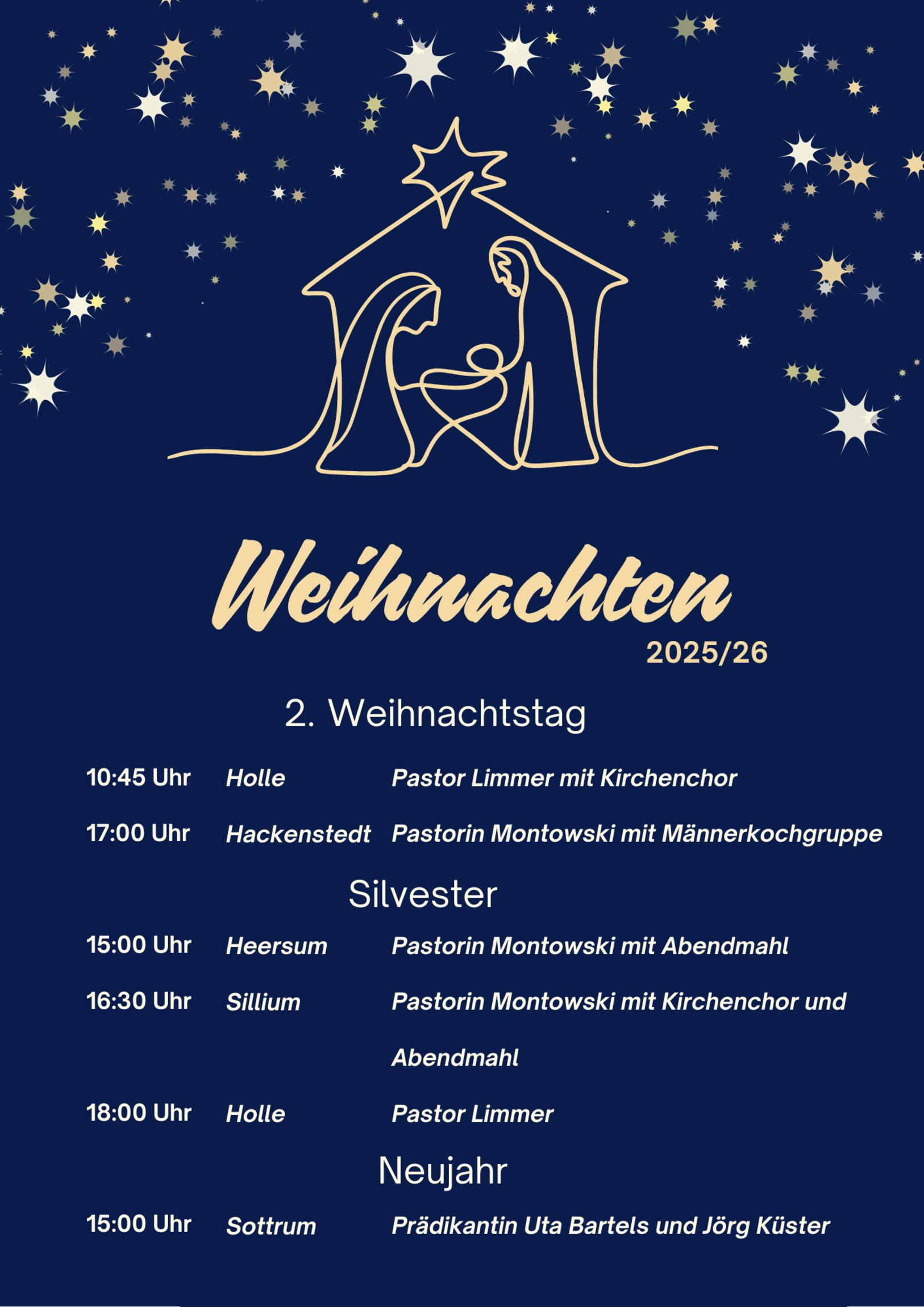Weihnachten-Silvester-Neujahr