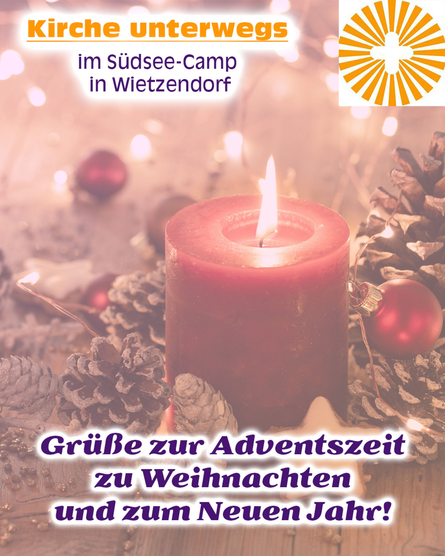 Adventsgrüße, Kerze, Adventszeit, Weihnachten