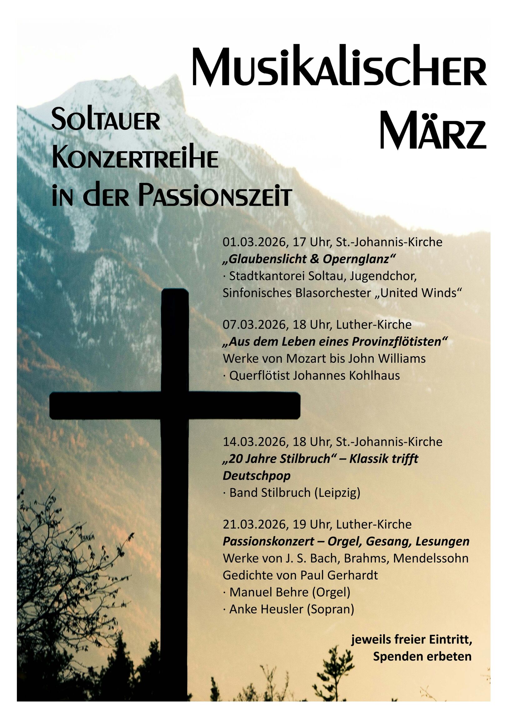 Konzert, Veranstaltung, März, Passion