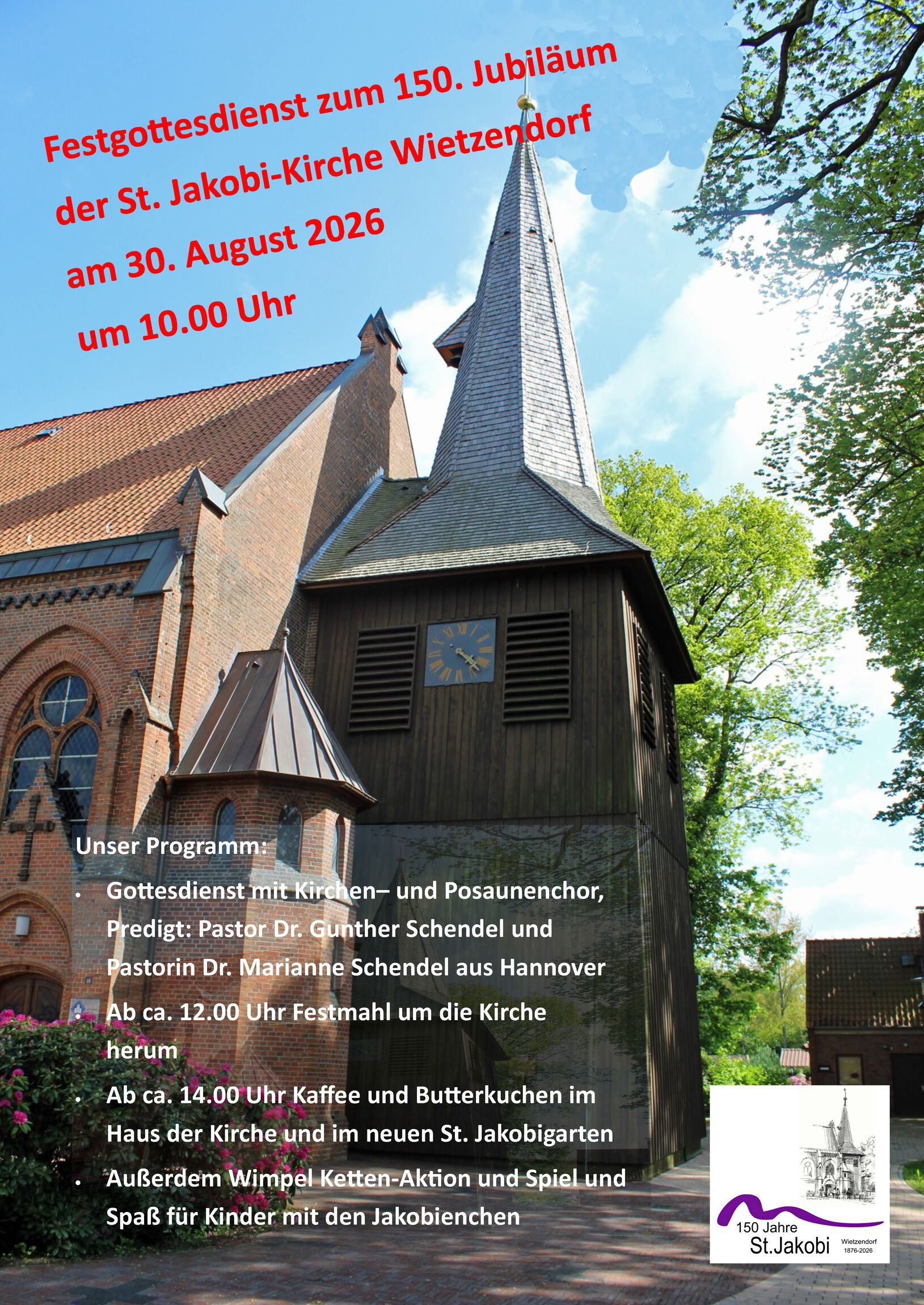 Plakat, Jubiläum, Gemeinde, Wietzendorf