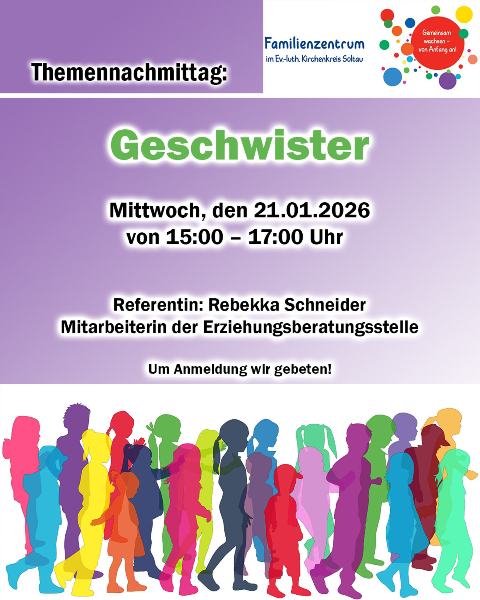 Themennachmittag, Geschwister, Familienzentrum