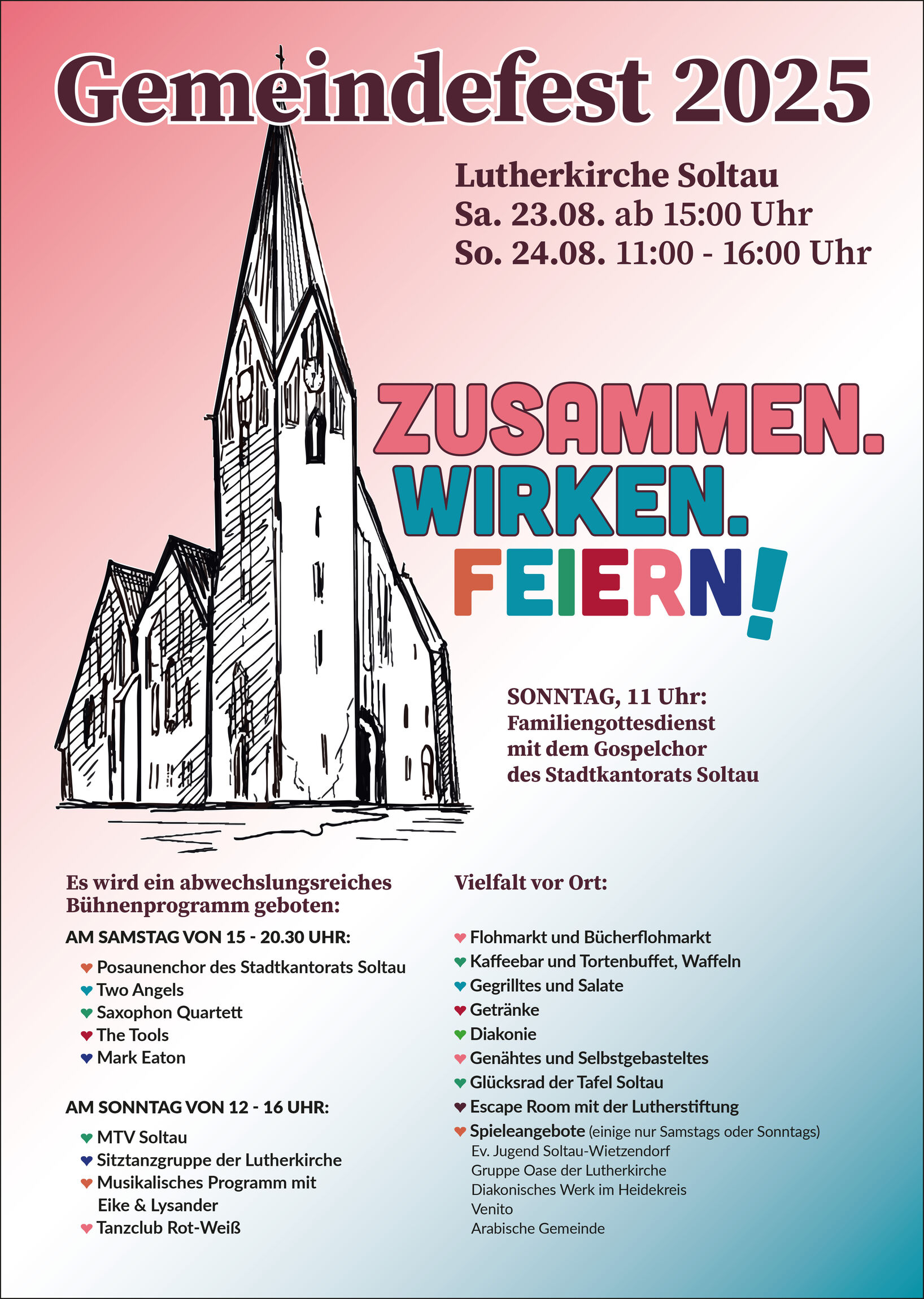 Gemeindefest, Veranstaltung, Gottesdienst