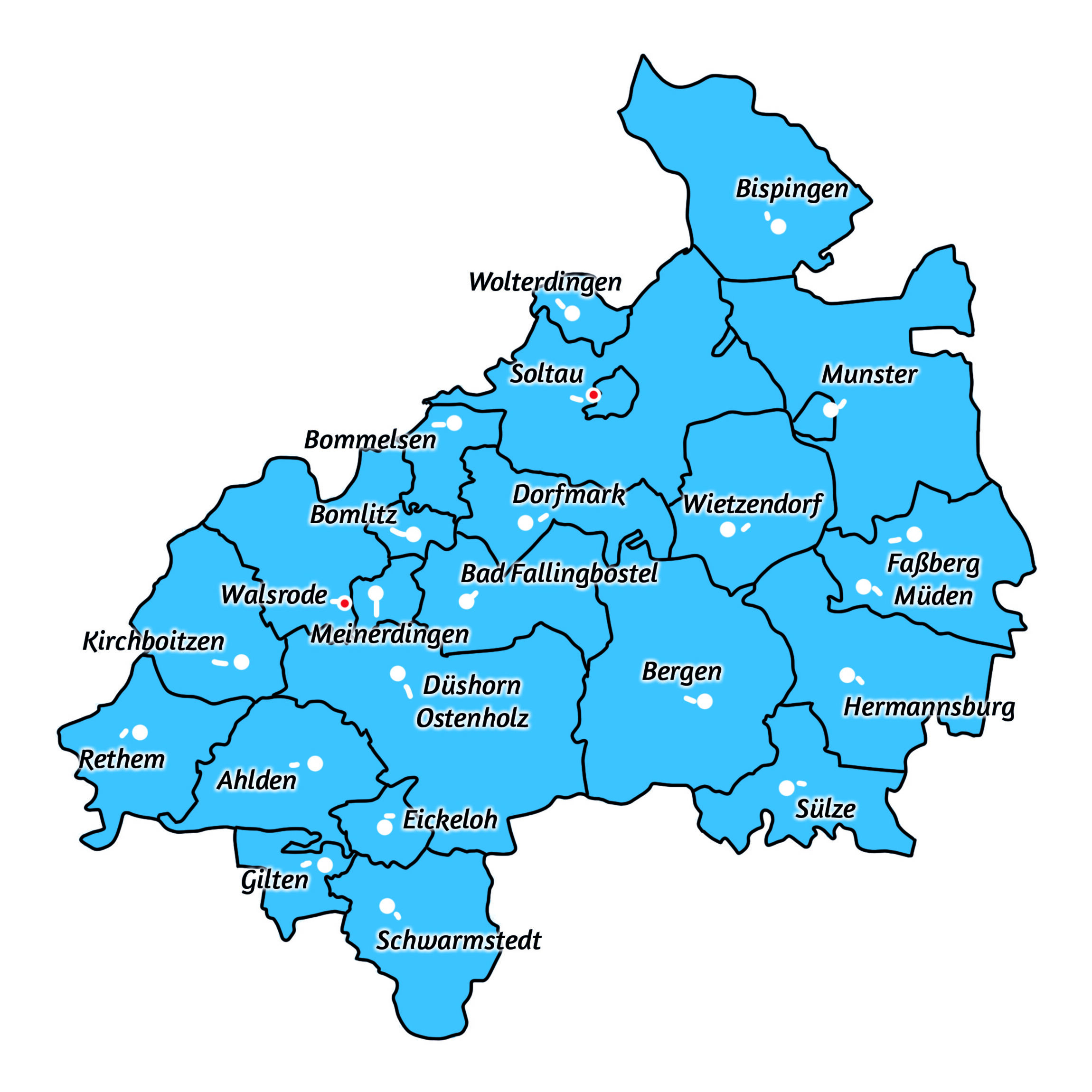 Karte, Wirkungskreis