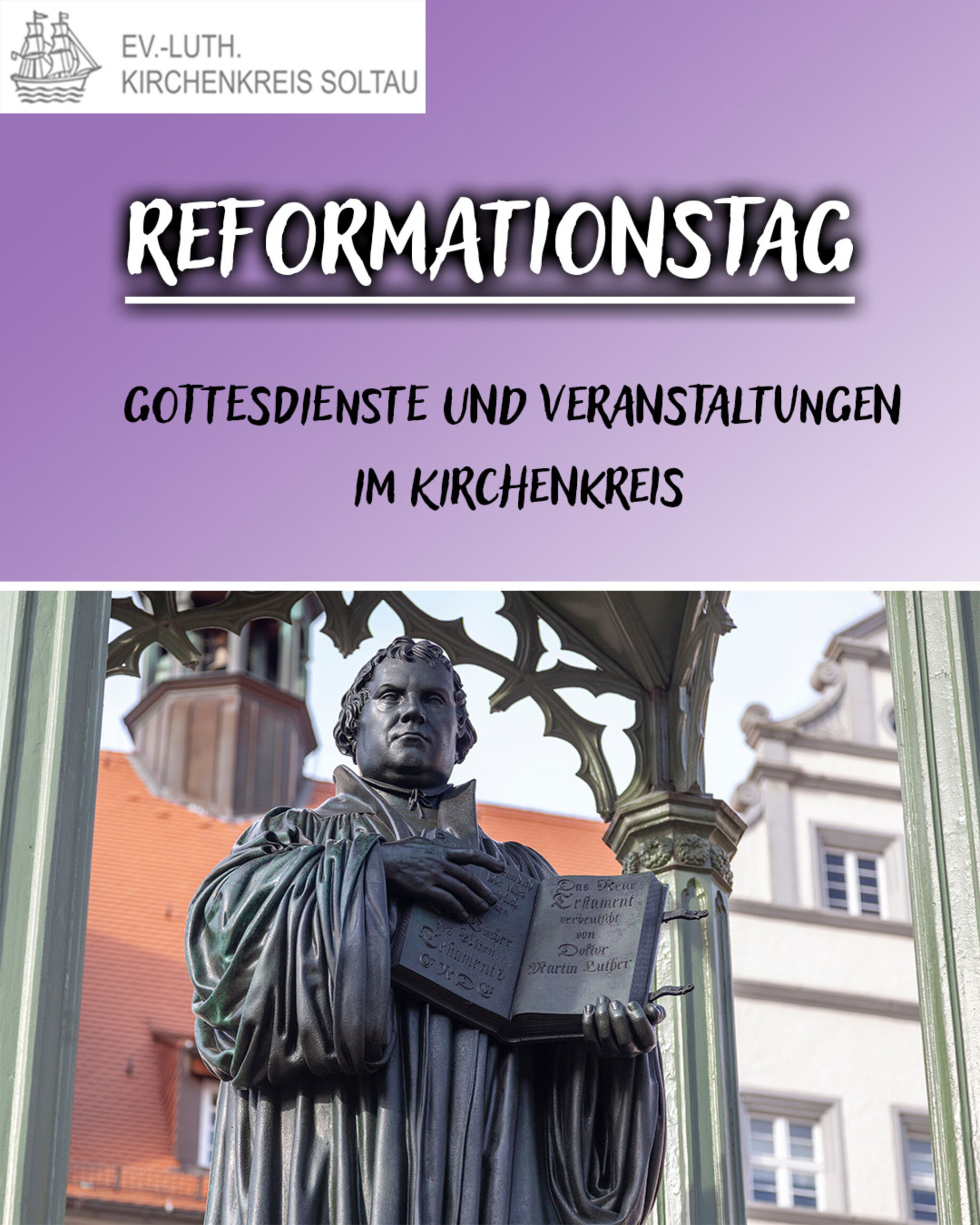 Reformationstag, Gottesdienst, Veranstaltungen