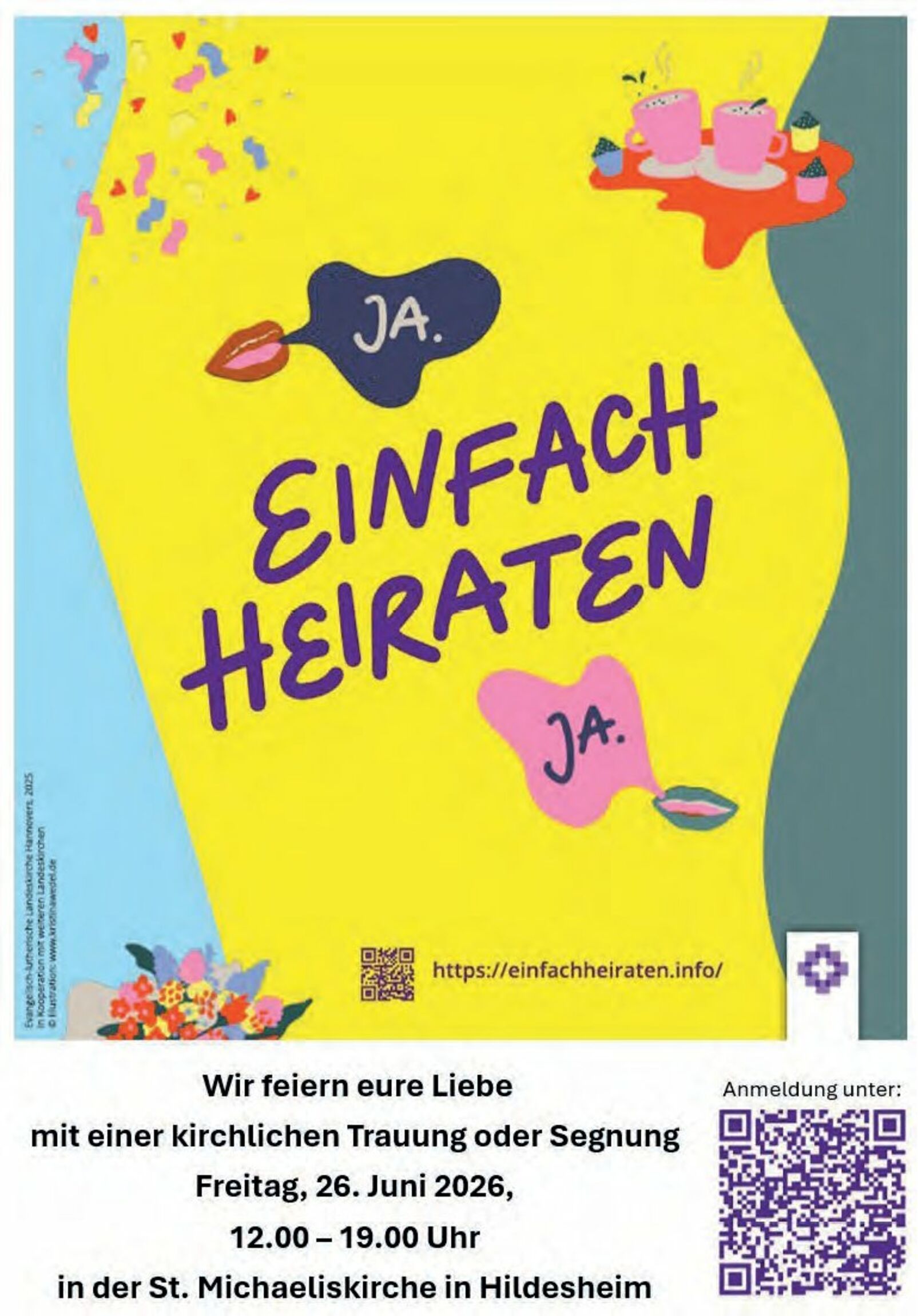 Plakat zu 26.06.2026 Einfach Heiraten St. Michaelis Hildesheim