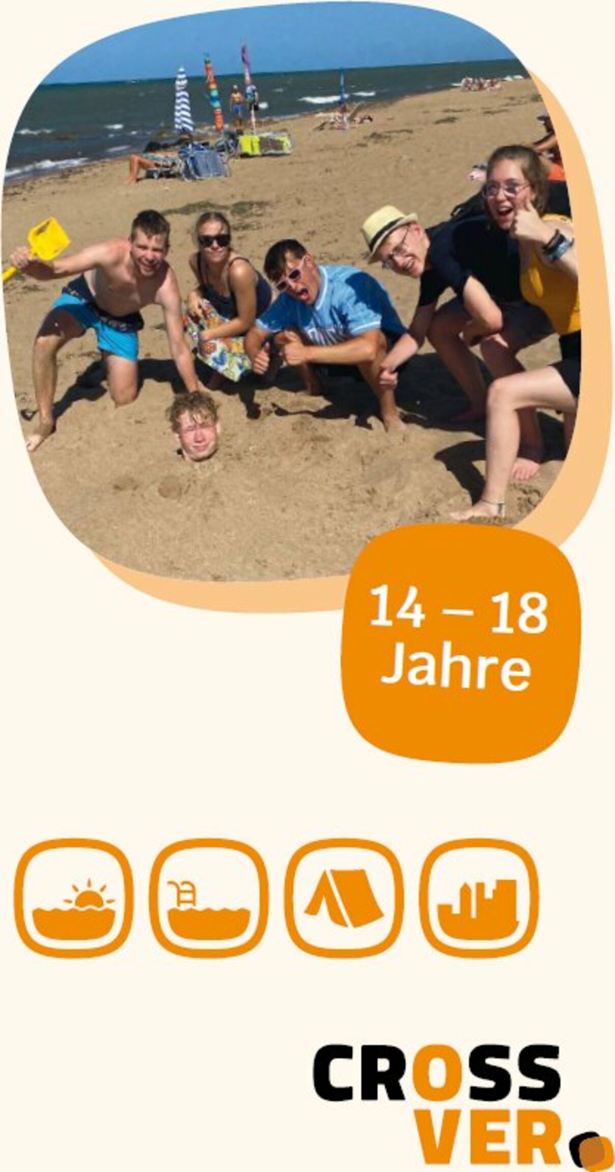 Begleitgrafik Werbung Sommerfreizeit in Spanien 2025 (Crossover)