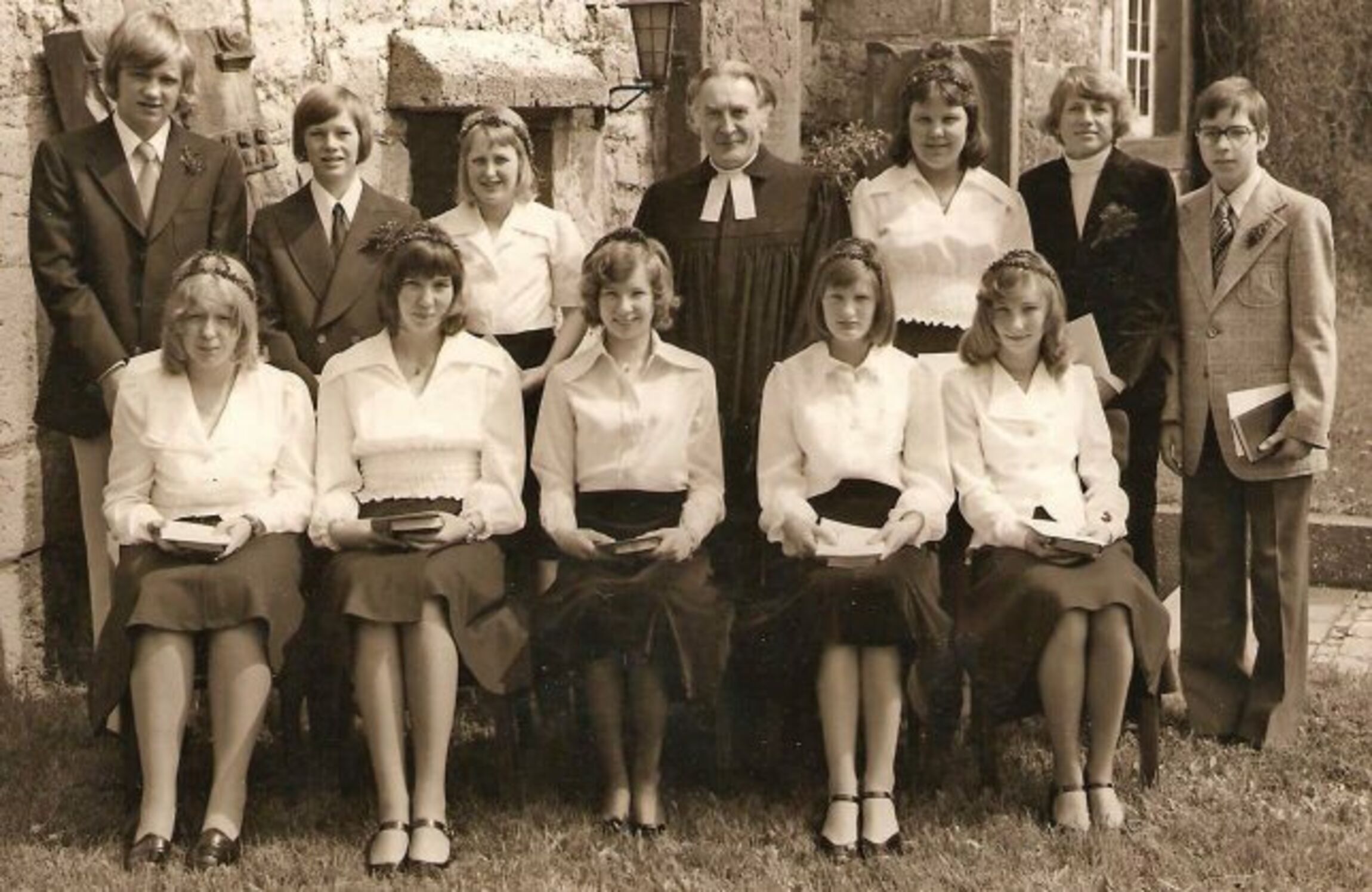 Konfirmanden 1975 Bledeln - Foto: privat (via Pastor Yorick Schulz-Wackerbarth)