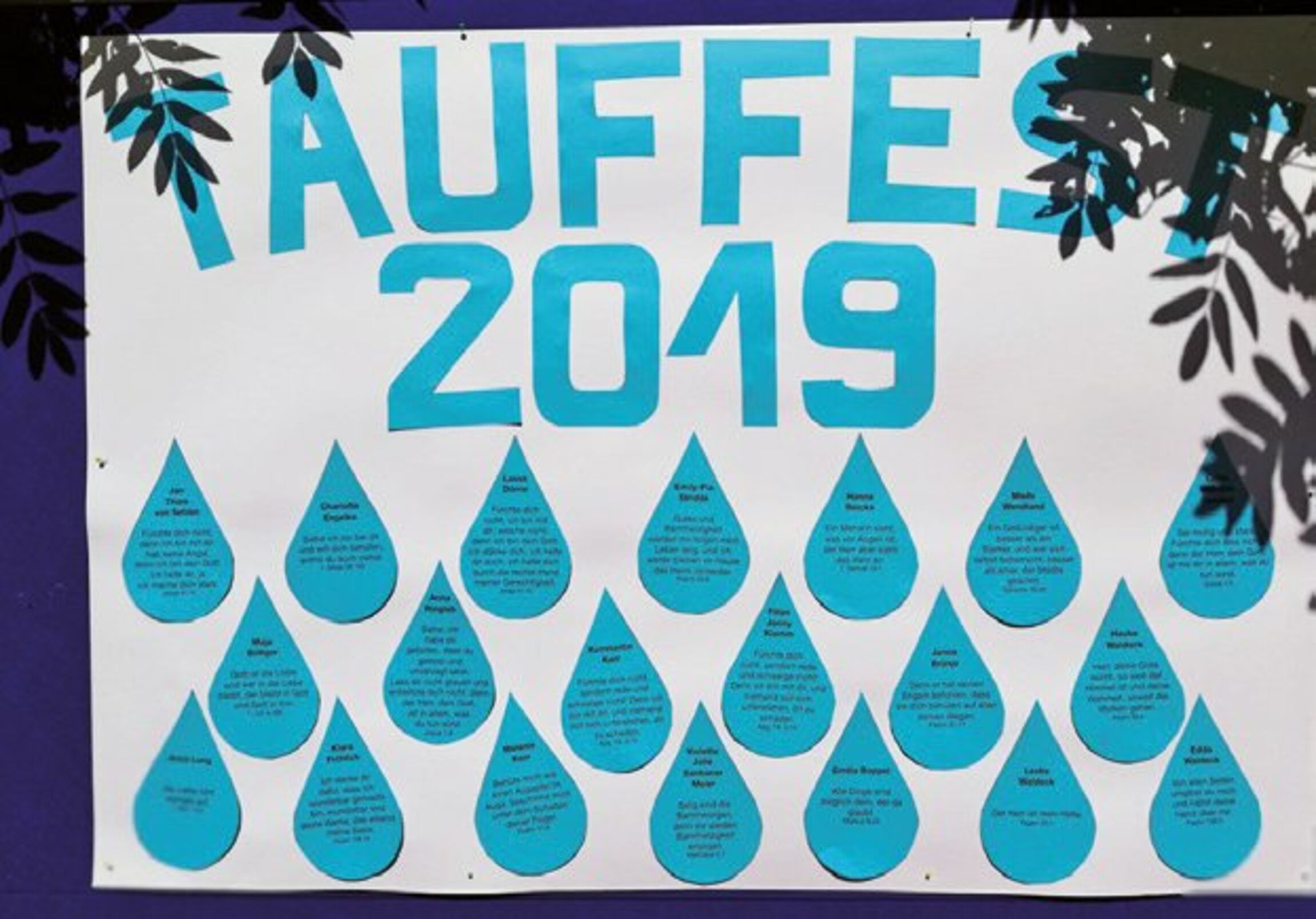 Plakat zum Tauffest in Lühnde - 24.08.2019