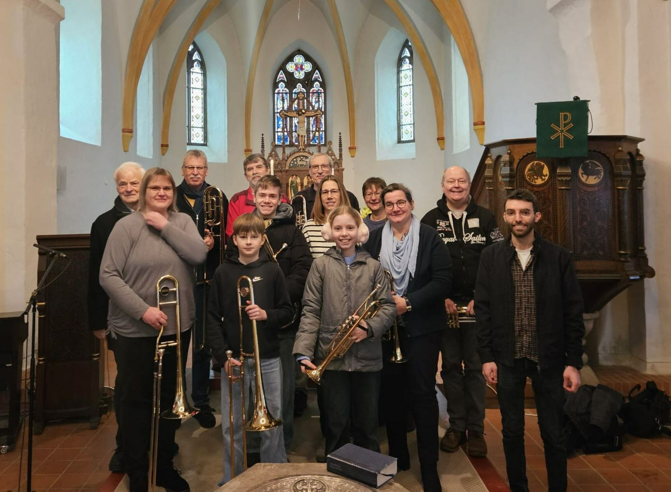 Posaunenchor in Lühnde, noch mit Mathis Schühle - Jahreswechsel 2024/2025 (?)