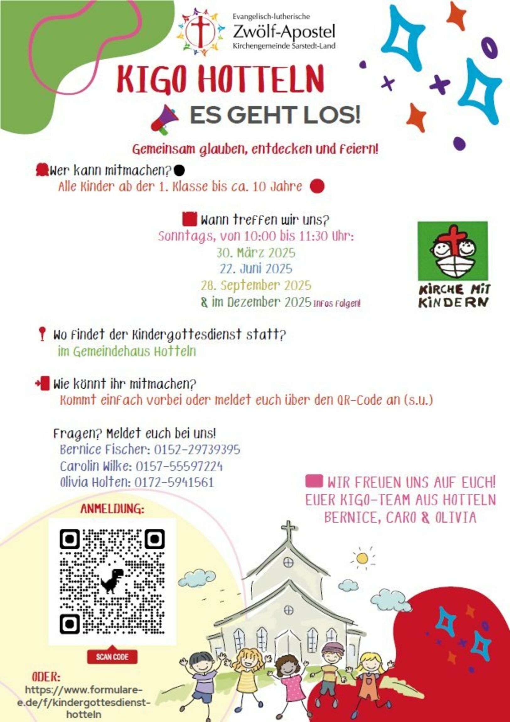 Flyer zum KiGo-Start in Hotteln im März 2025