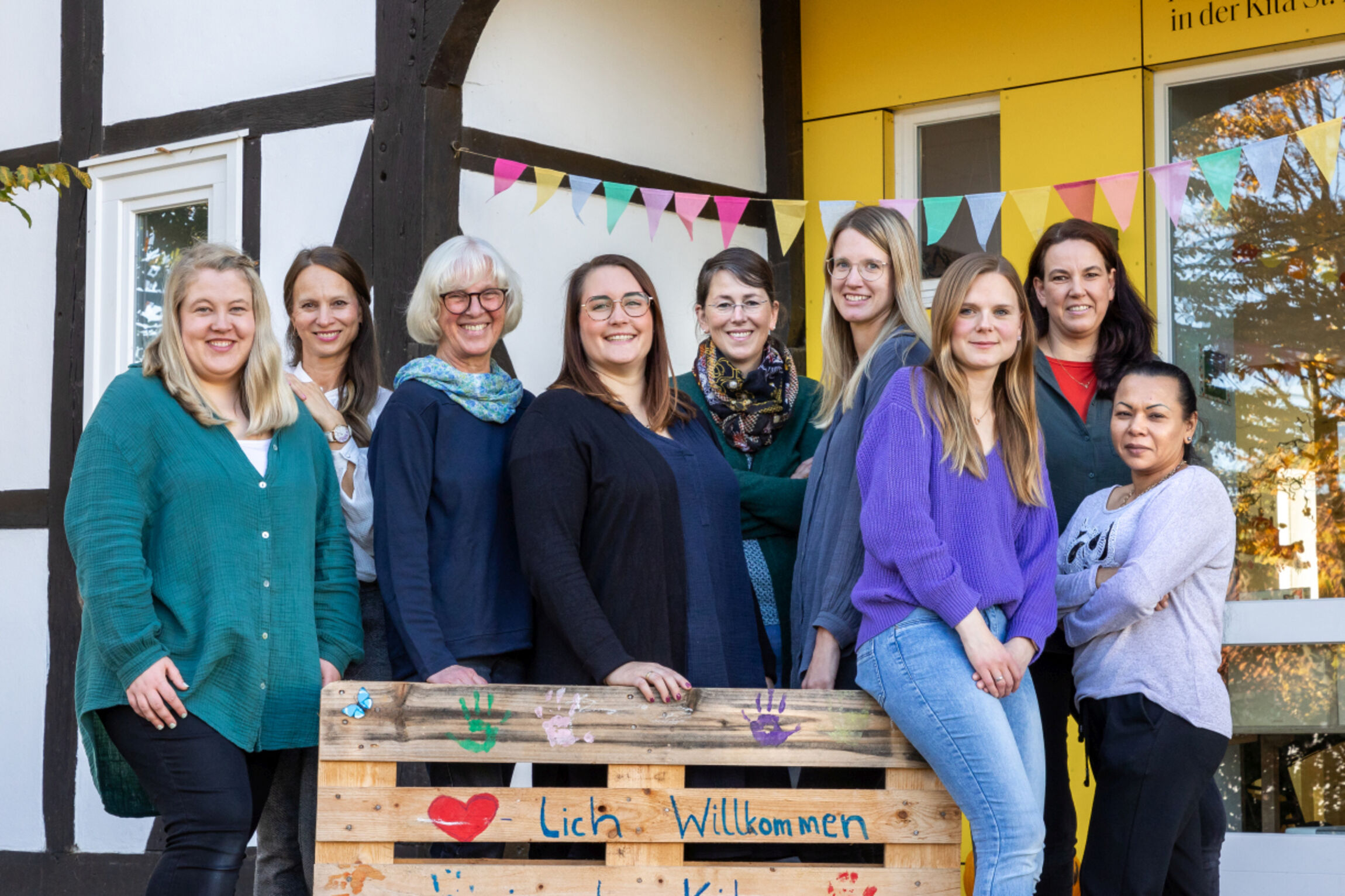 KiTa-Team Hotteln, Oktober 2024 - es fehlt Annika Biel # Foto: Sabrina Bergforth-Szymendera