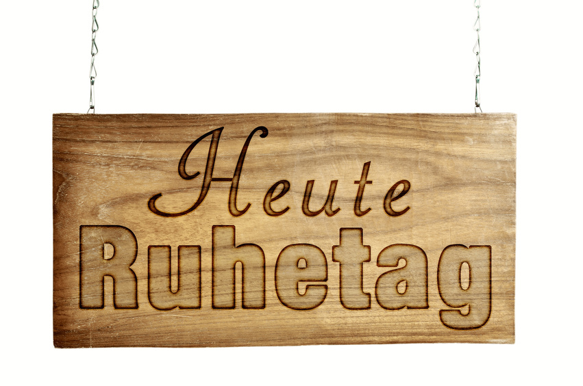 Der Ruhetag als Erkennungszeichen