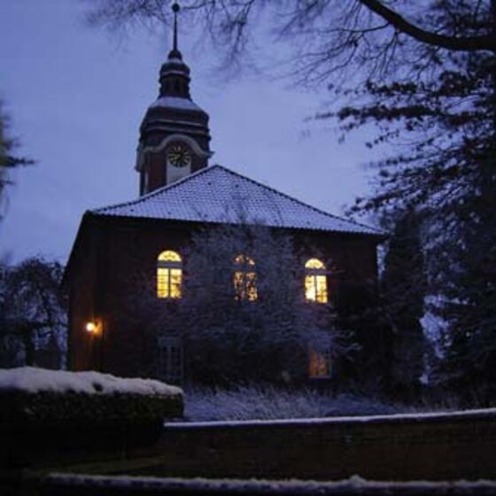 Kirche Winternacht
