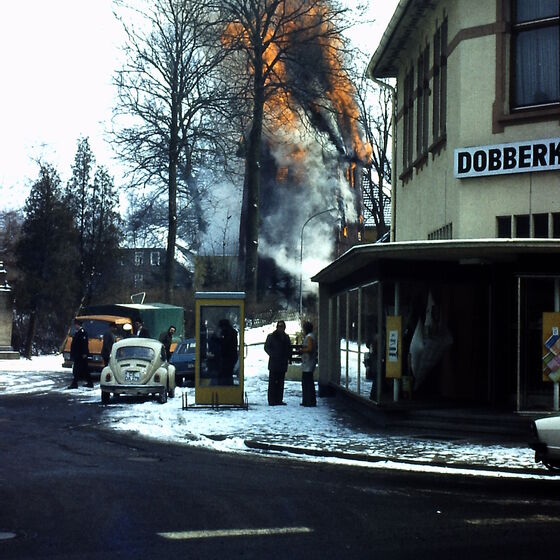 Kirchturm Brand 1978