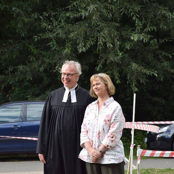 Pastor Jens-Arne Edelmann mit Ehefrau Claudia
