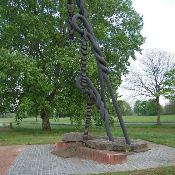 Das Mahnmal an das Außenlager Stöcken des KZ Neuengamme