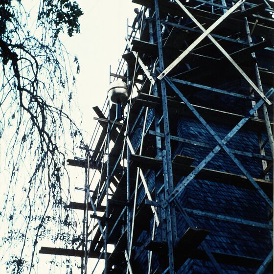 1963 Renovierung des Daches nach Blitzschlag 4
