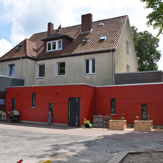Kitagebäude - im alten Pfarrhaus - Foto: A. Ricke