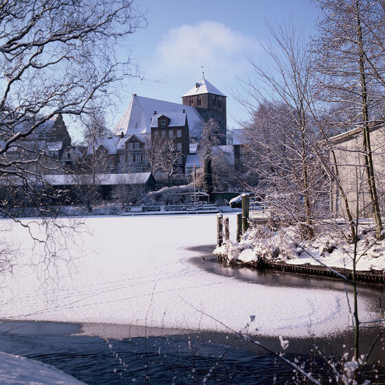 Wilhadiblick vom Holzhafen - im Winter
