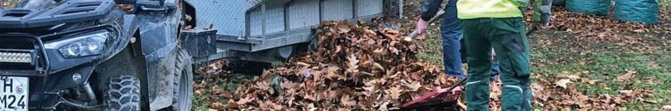 Grünschnitt in Groß Lobke, Vokstrauertag 2024 - Foto: Hermann Fricke