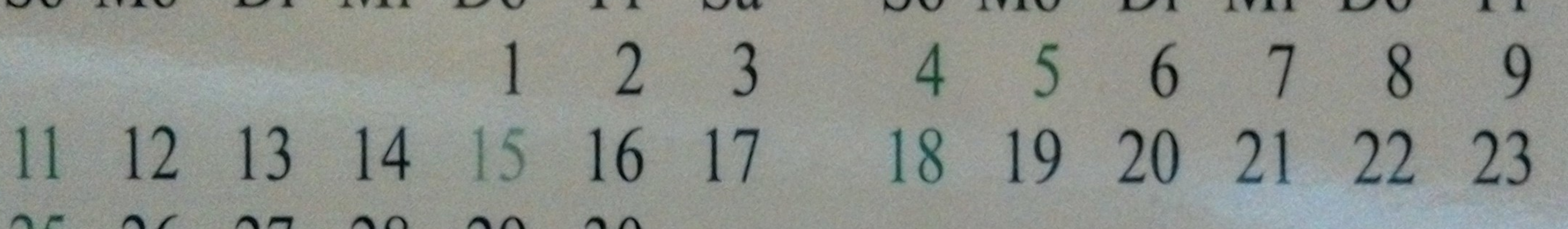 kalender Bild slider