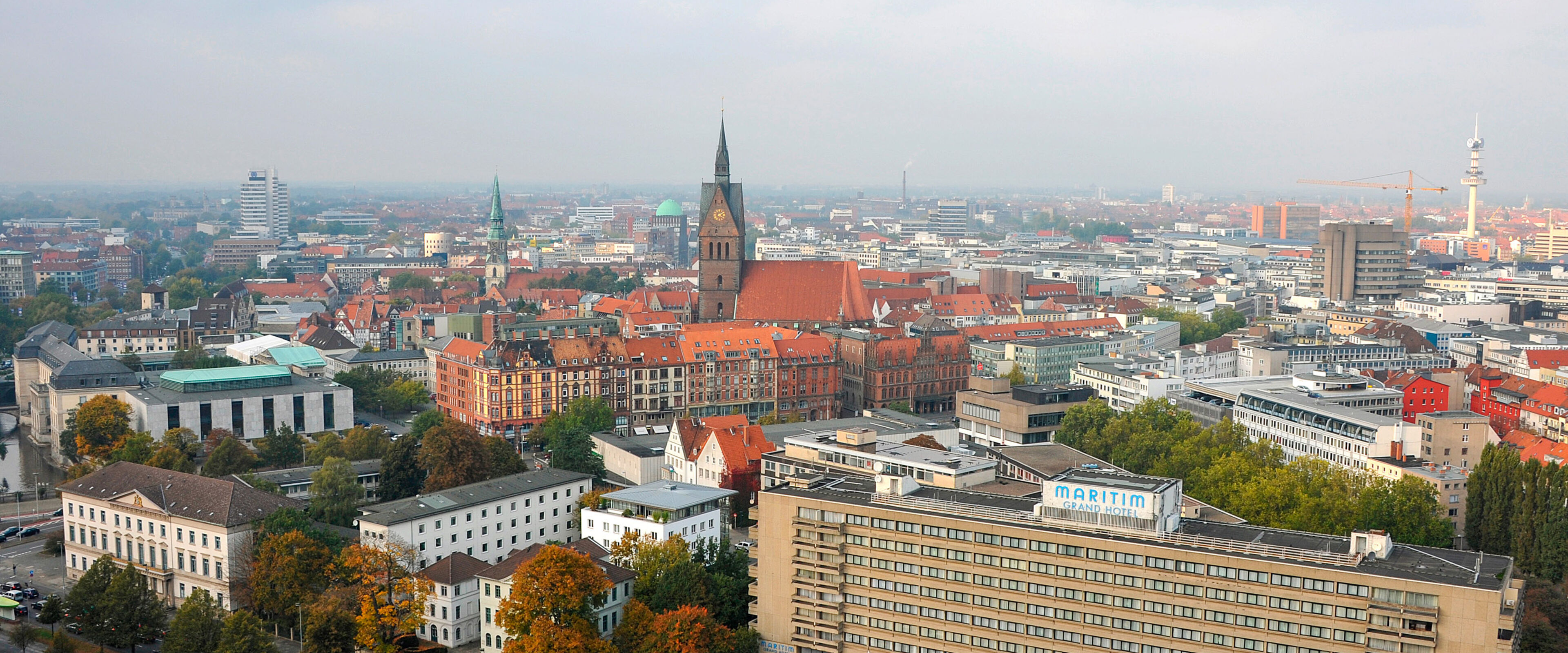 Silouette Stadt Hannover mit Marktkirche