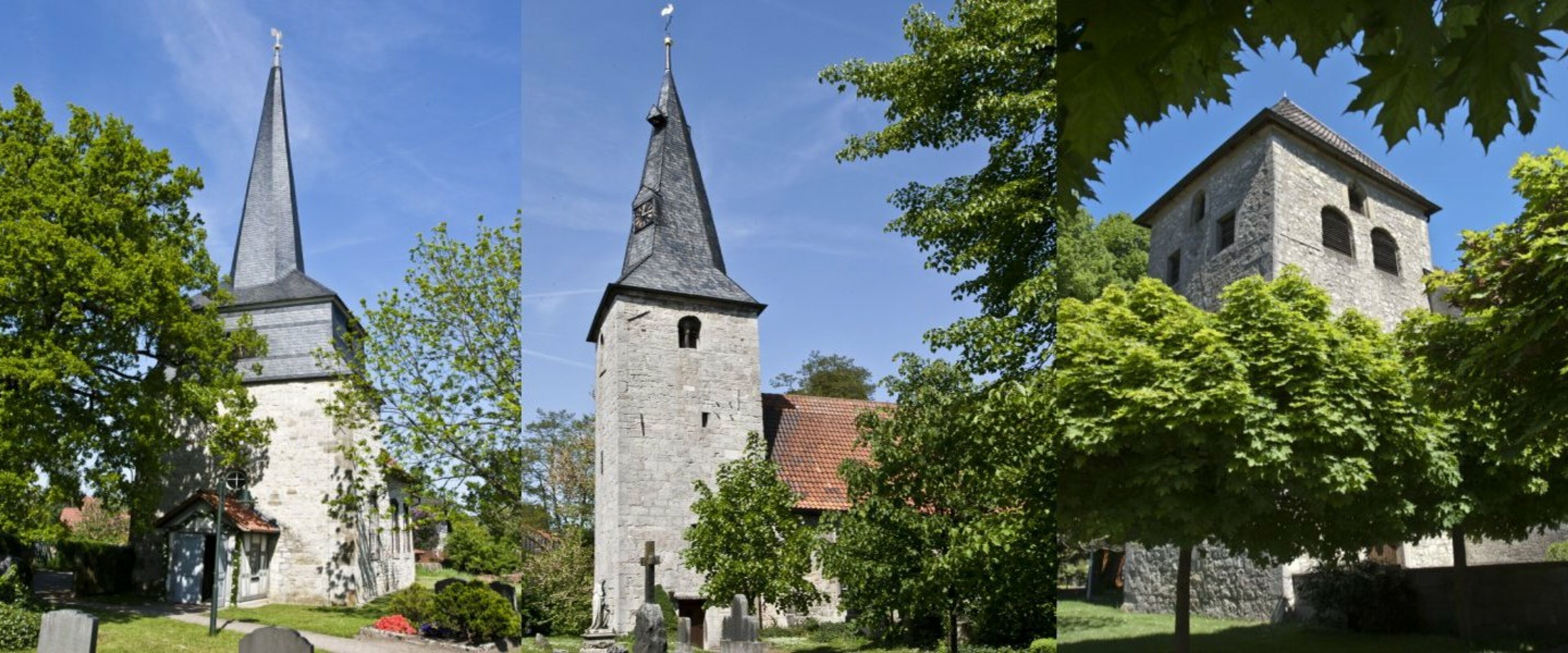 Collage für Startseite, Kirchen Wassel, Bledeln, Gr. Lobke