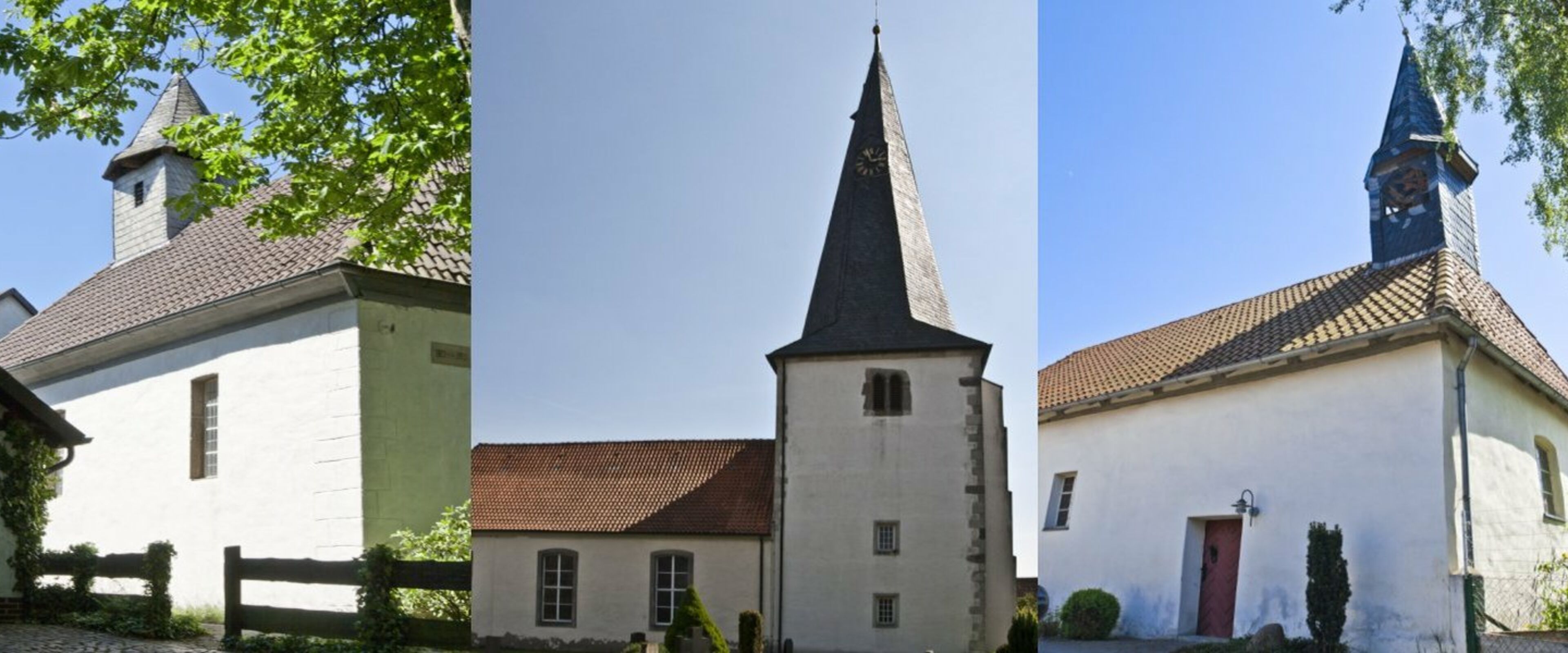 Collage für Startseite, Kirchen Ummeln, Hotteln, Wätzum