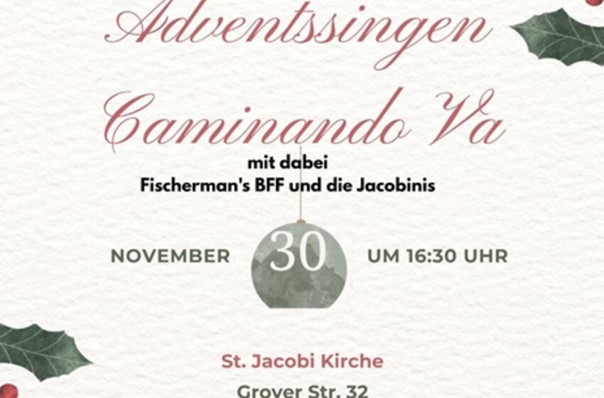 Adventssingen in der St. Jacobi Kirche