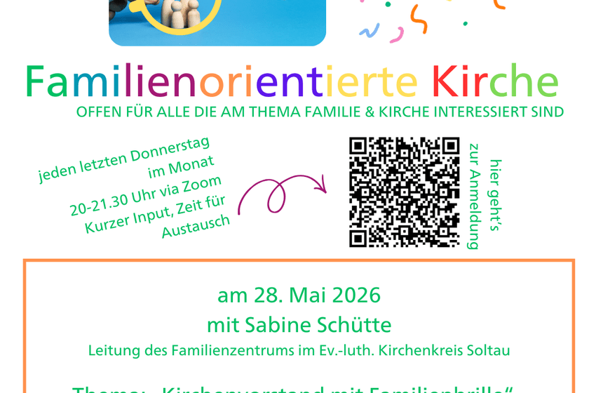 Plakat, Familienbrille, familienorientierte Kirche