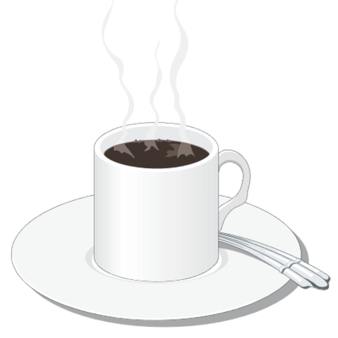 Kaffeetasse (gefüllt/heiß) - Corel Draw 3.0 Cliparts