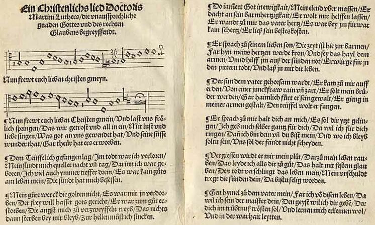 Predigtreihe 500 Jahre Gesangbuch